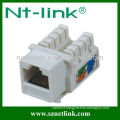 Dual IDC White Color Cat6 Keystone Jack